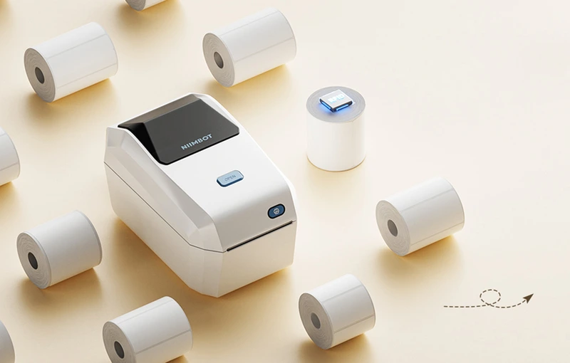 Термопринтер для друку наклейок NIIMBOT K3_W Lvory white (1AE10271603) — фото 3