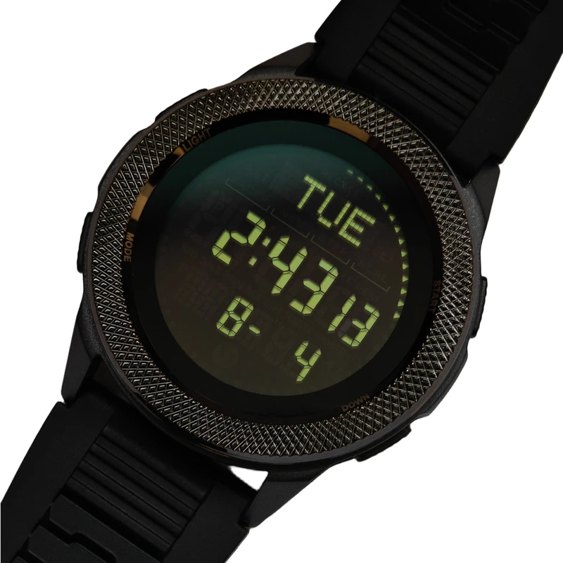 Чоловічий спортивний водостійкий тактичний з компасом годинник North Edge Nexus Rubber з компасом