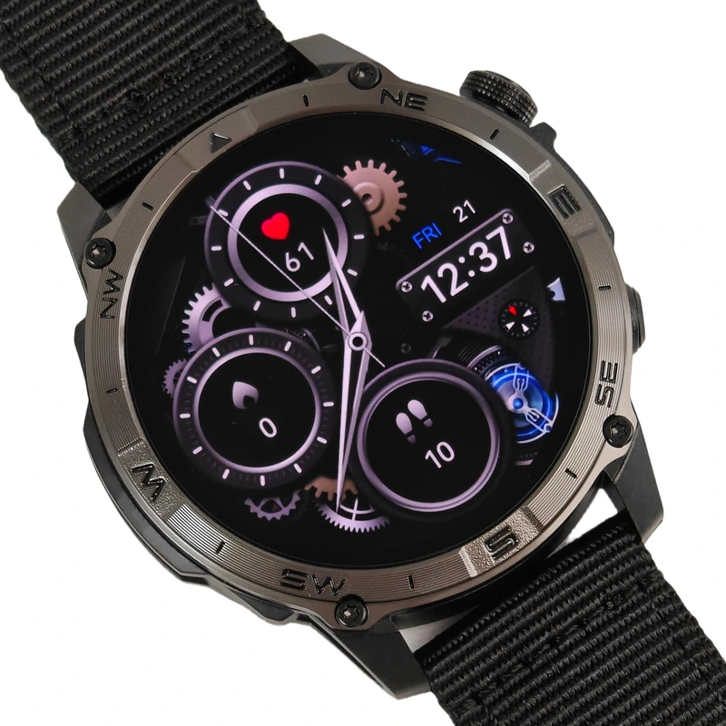 Розумний смарт годинник North Edge GPS Titan Black Spider, 2 ремінці