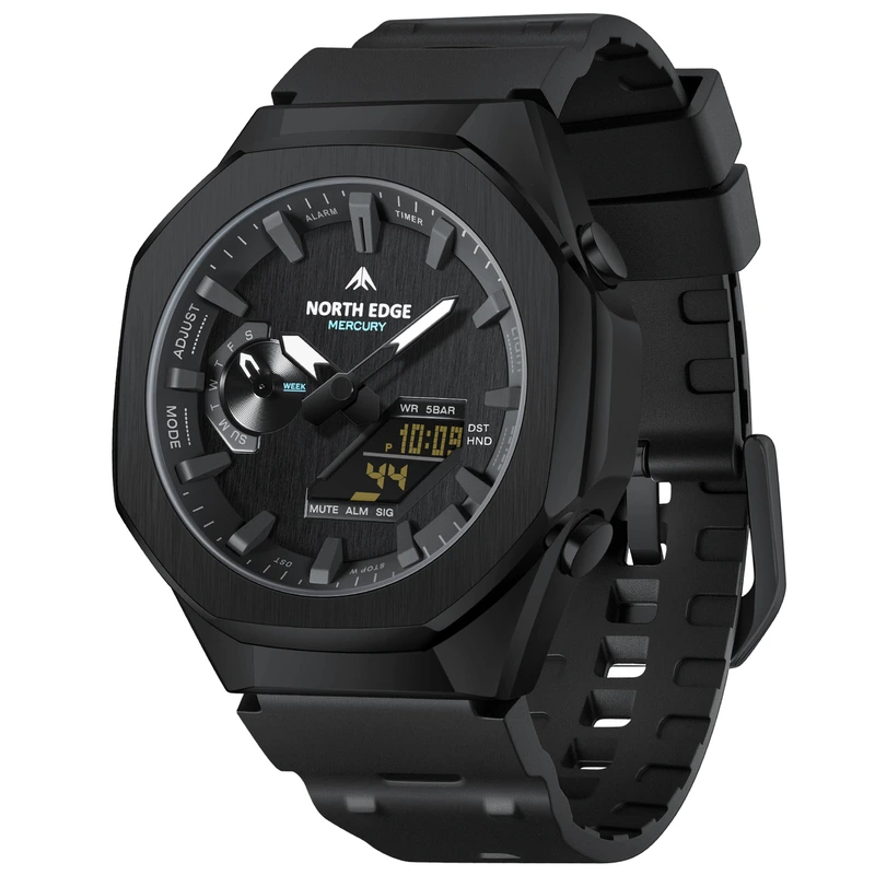 Чоловічий спортивний водостійкий тактичний годинник North Edge Mercury