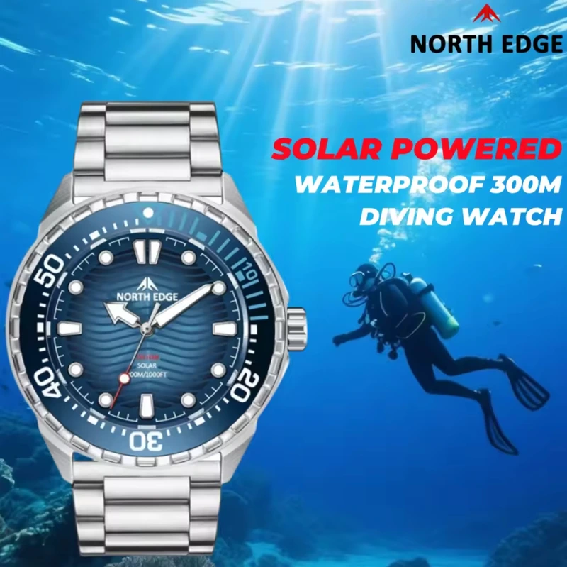 Чоловічий спортивний тактичний годинник North Edge Triton 30 Bar