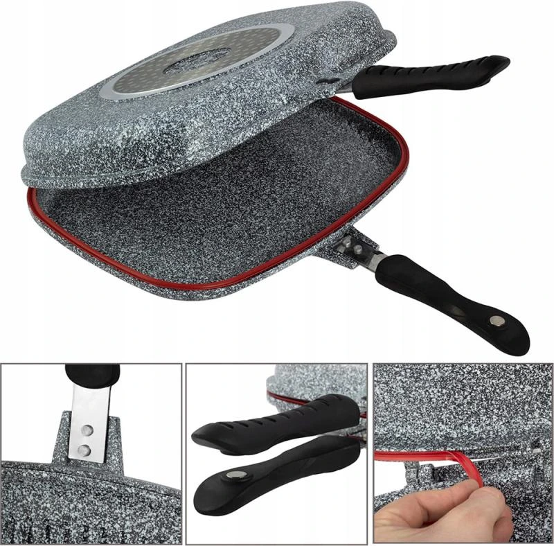 Сковорода-гриль Ofenbach Grill Pan подвійна 32х24х7см з антипригарним покриттям