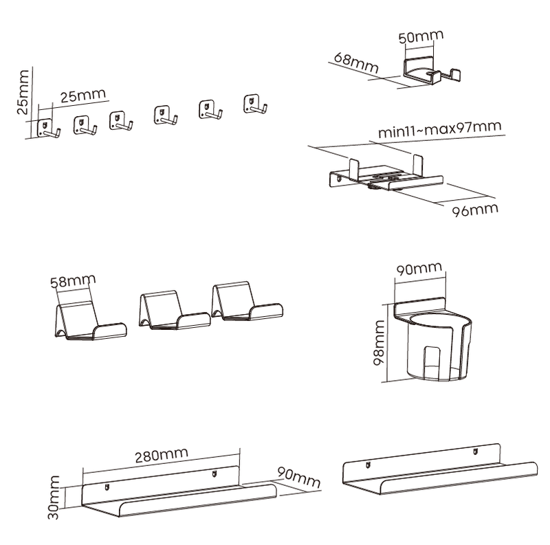 Набір аксесуарів для органайзерів OfficePro OA510 Black