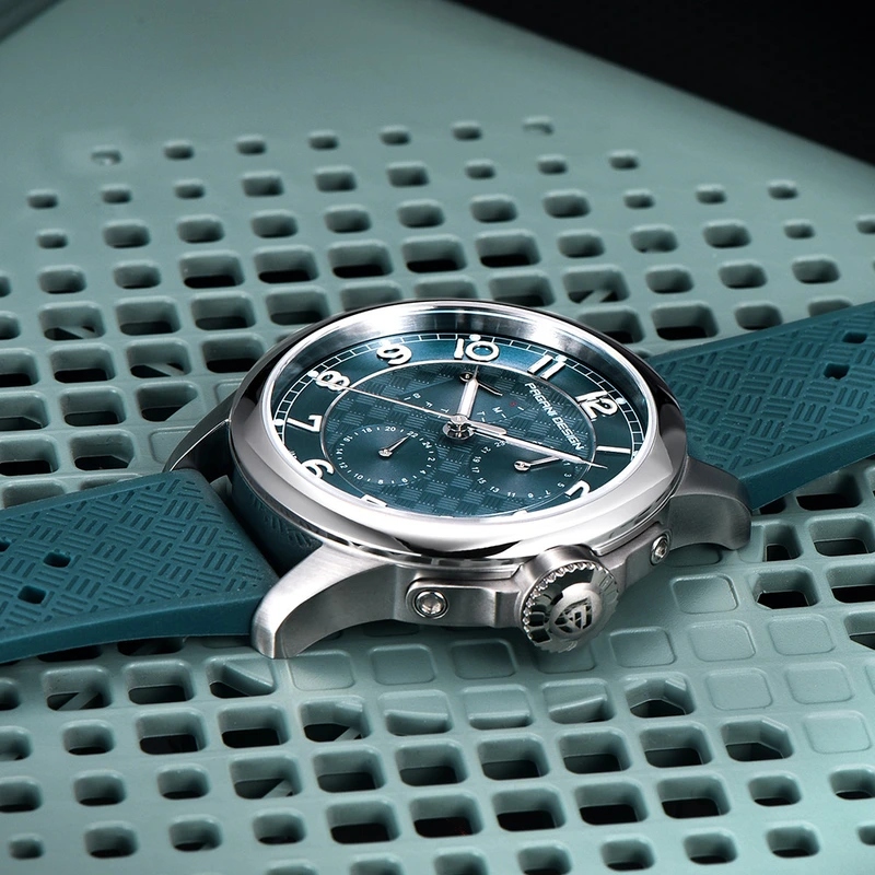 Чоловічий годинник Pagani Design PD-1780 Blue-Silver-Blue з сапфіровим склом та японським механізмом VH88 — фото 4