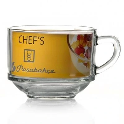 Кружка-бульйонниця Chefs 600мл скляна