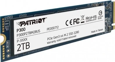 Накопичувач SSD M.2 Patriot P300 2TB NVMe 2280 PCIe 3.0x4 3D NAND TLC — фото 3