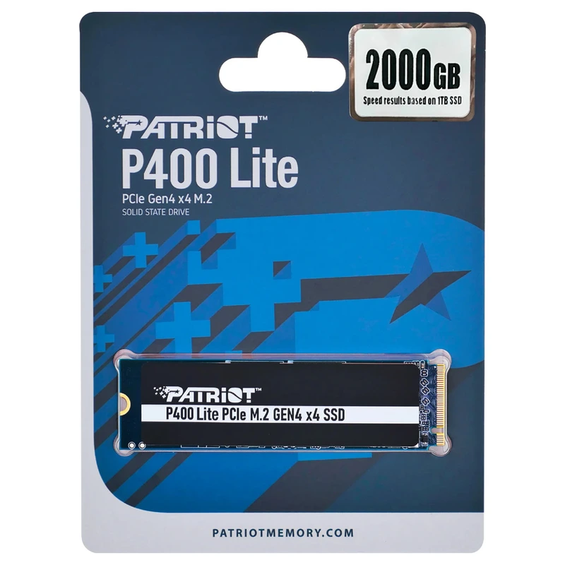 Накопичувач SSD M.2 Patriot P400 Lite 2TB NVMe 2280 PCIe 4.0 3D TLC