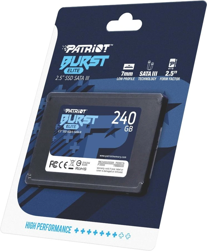 Накопичувач SSD Patriot Burst Elite 240GB 2.5" 7mm SATAIII TLC 3D — фото 3
