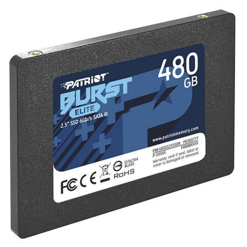 Накопичувач SSD Patriot Burst Elite 480GB 2.5" 7mm SATAIII TLC 3D — фото 3
