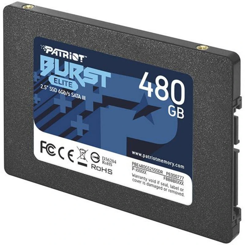Накопичувач SSD Patriot Burst Elite 480GB 2.5" 7mm SATAIII TLC 3D — фото 4