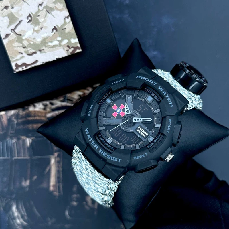 Patriot 005BKSU ЗСУ Чорні Паракордовий ремінець ACU + Коробка