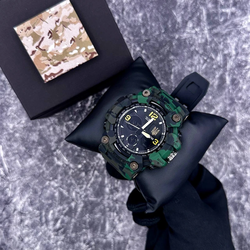 Patriot 006CMGRUAGD Тризуб золото Зелений камуфляж + Коробка.