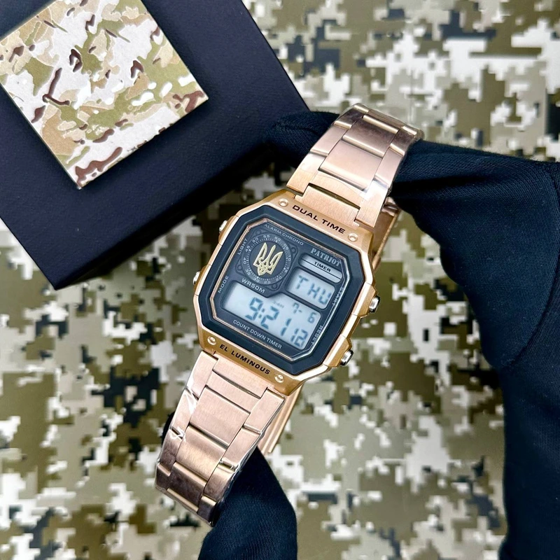 Patriot 011RGUAGD Тризуб золото Рожеве Золото + Коробка.