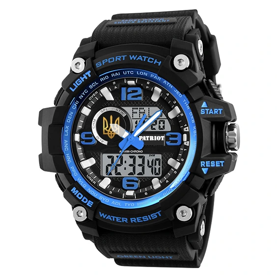 Patriot 012BUBKUAGD Тризуб золото Чорні з синім + Коробка