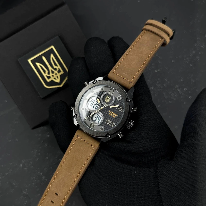 Patriot 017BKBR Тризуб золото Black-Brown