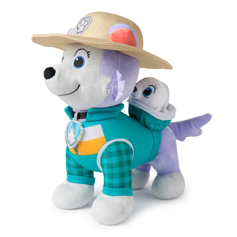 Цуценячий патруль: м'яка іграшка – цуценя Еверест з улюбленцем (30 см)