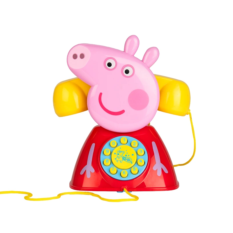 Іграшка-каталка на мотузочці PEPPA - ТЕЛЕФОН ПЕППИ