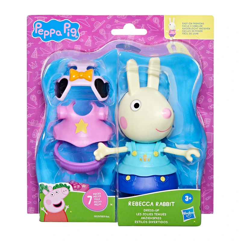 Ігровий набір PEPPA FIGURINES серії "Модна пригода" - ОДЯГНИ РЕБЕККУ
