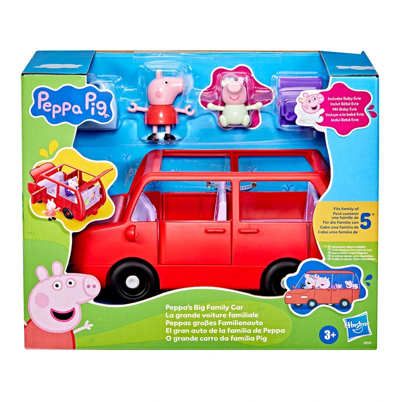 Ігровий набір PEPPA FIGURINES – ВЕЛИКИЙ РОДИННИЙ АВТОМОБІЛЬ ПЕППИ