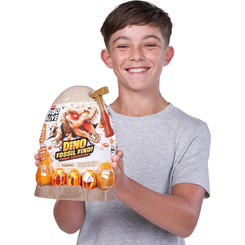 Інтерактивний ігровий набір-сюрприз ROBO ALIVE S1 – БУРШТИНОВІ РОЗКОПКИ ДИНОЗАВРА (в ас.)