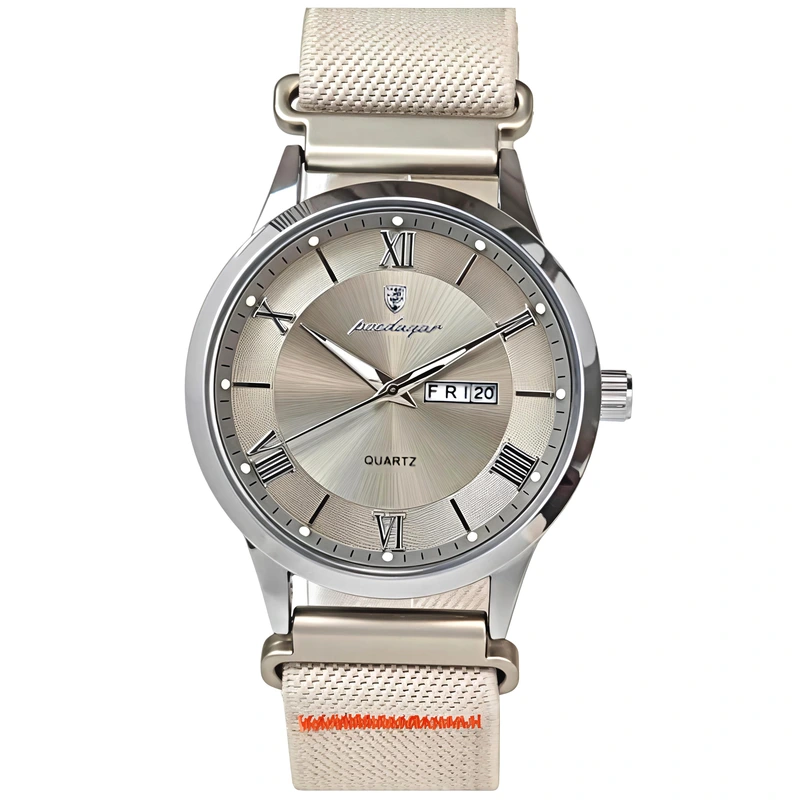 Чоловічий годинник Poedagar Berlin Nylon Creamy