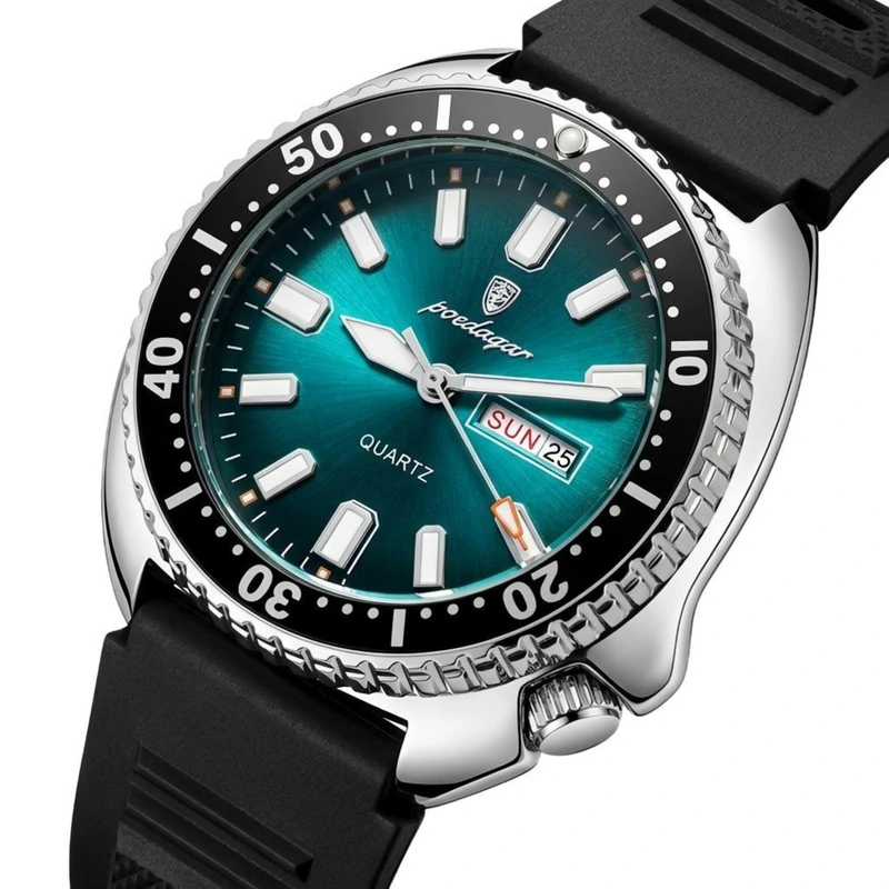 Чоловічий годинник Poedagar Stanford Rubber, 2 ремінці