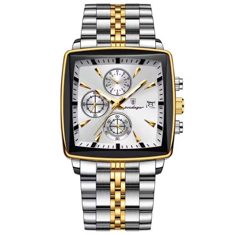 Чоловічий годинник Poedagar Parus Silver