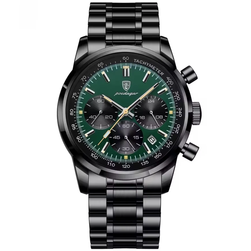 Чоловічий годинник Poedagar Petros Black