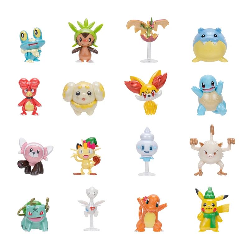 Набір ігрових фігурок POKEMON - АДВЕНТ-КАЛЕНДАР (16 ігрових фігурок, 8 аксесуарів) — фото 5