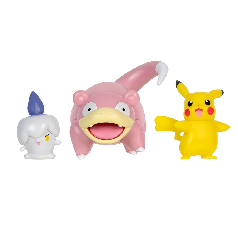 Набір ігрових фігурок POKEMON W18 - ПІКАЧУ, ЛІТВІК, СЛОУПОК