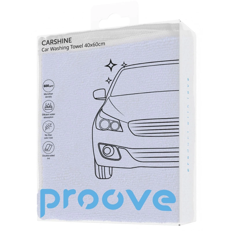 Автомобільна Мікрофiбра Proove Carshine (40*60cm) blue