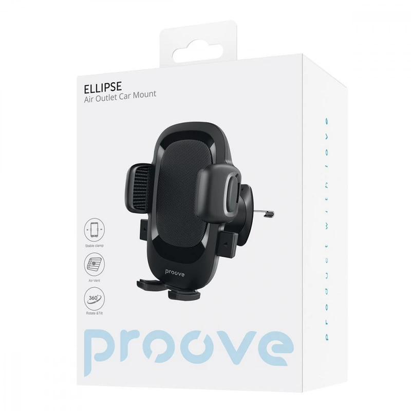 Автомобільний тримач Proove Ellipse Air Outlet Car Mount black