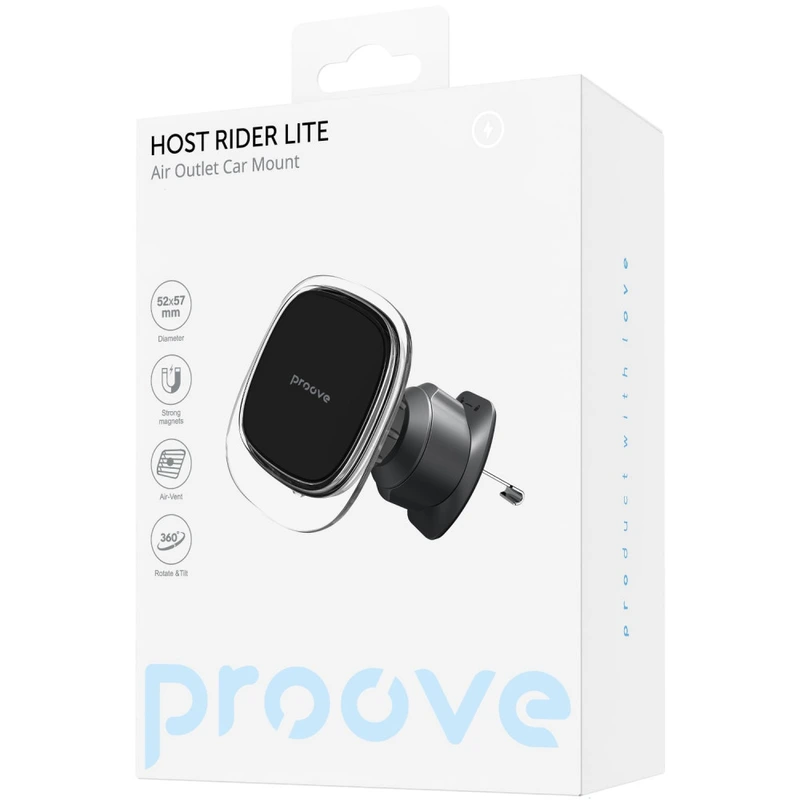 Автомобільний тримач Proove Host Rider Lite Air Outlet Car Mount black