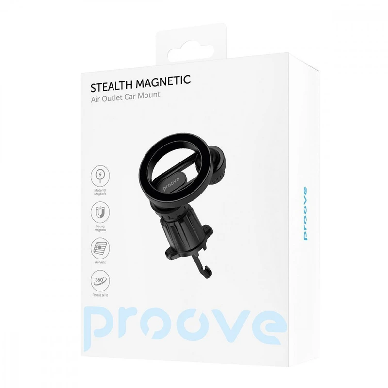 Автомобільний тримач Proove Stealth Magnetic Air Outlet Car Mount black