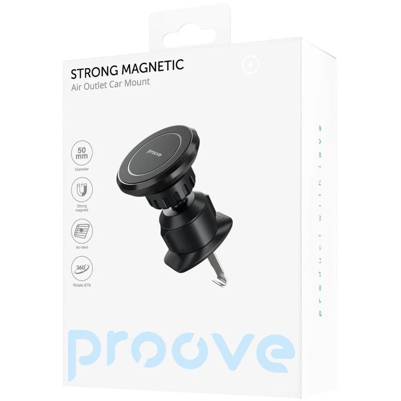 Автомобільний тримач Proove Strong Magnetic Air Outlet Car Mount black