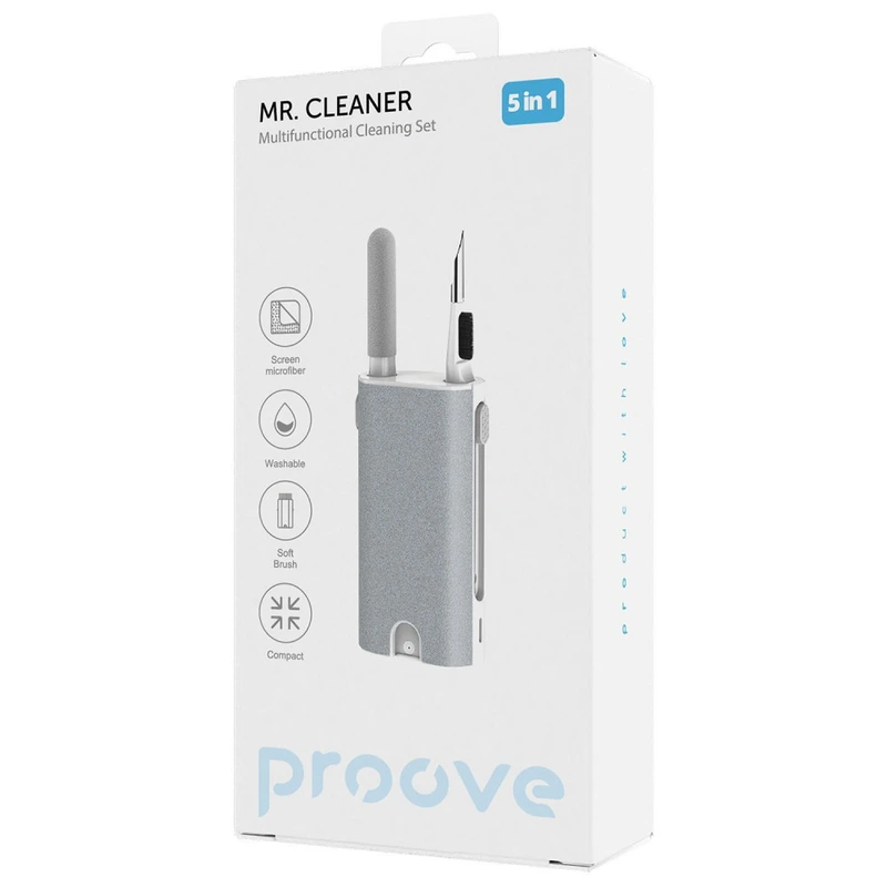 Багатофункціональний набір для чищення Proove Mr. Cleaner 5in1 white