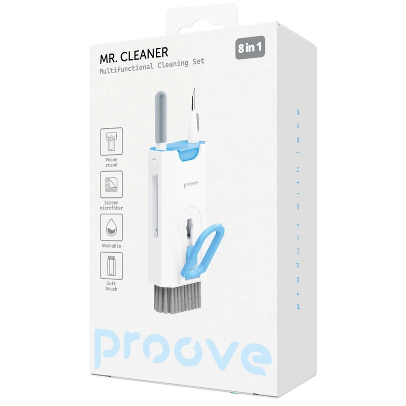 Багатофункціональний набір для чищення Proove Mr. Cleaner 8in1 white