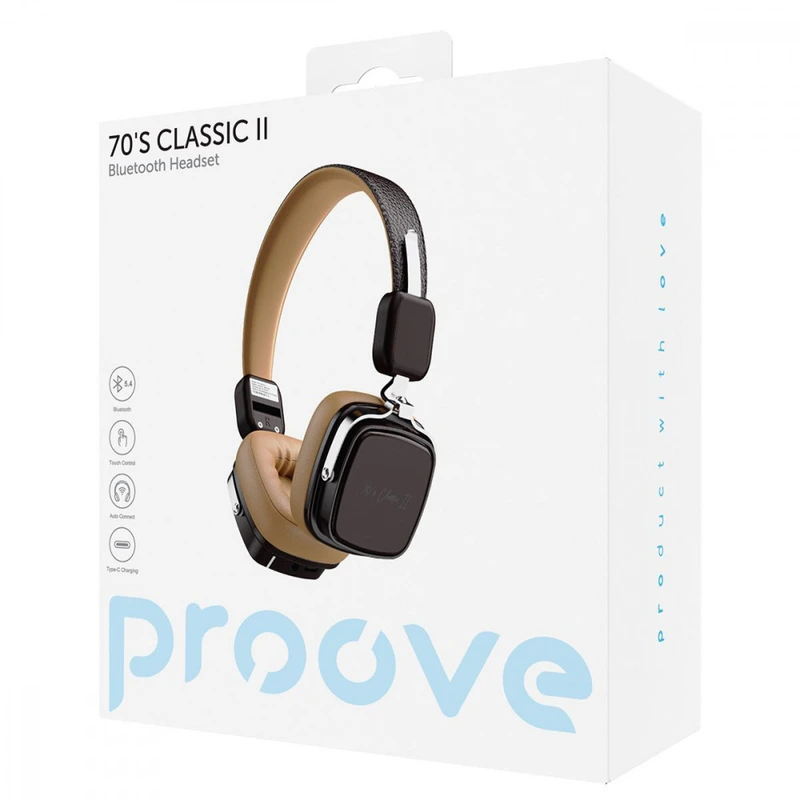 Бездротові навушники Proove 70's Classic II beige