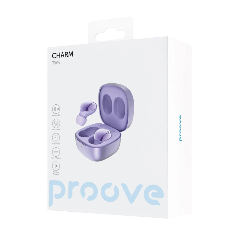 Бездротові навушники Proove Charm TWS purple