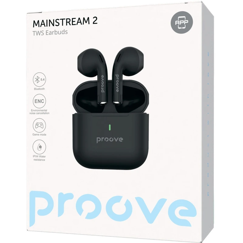 Бездротові навушники Proove Mainstream 2 TWS (APP) black