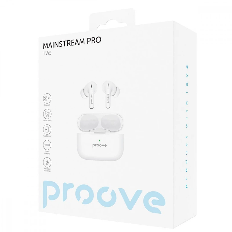 Бездротові навушники Proove Mainstream Pro TWS (APP) white
