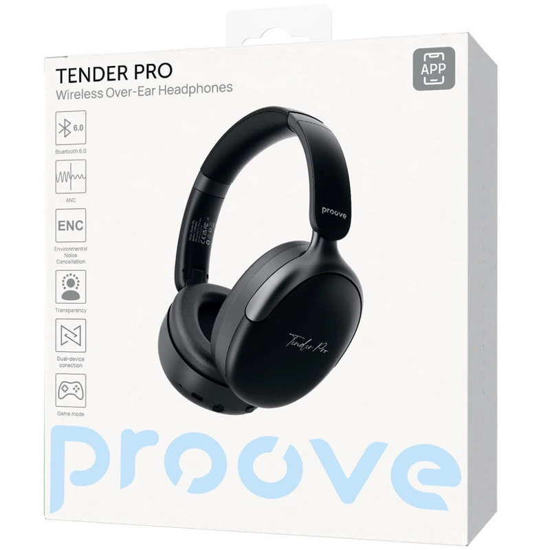 Бездротові навушники Proove Tender Pro with ANC (APP) blue/pink