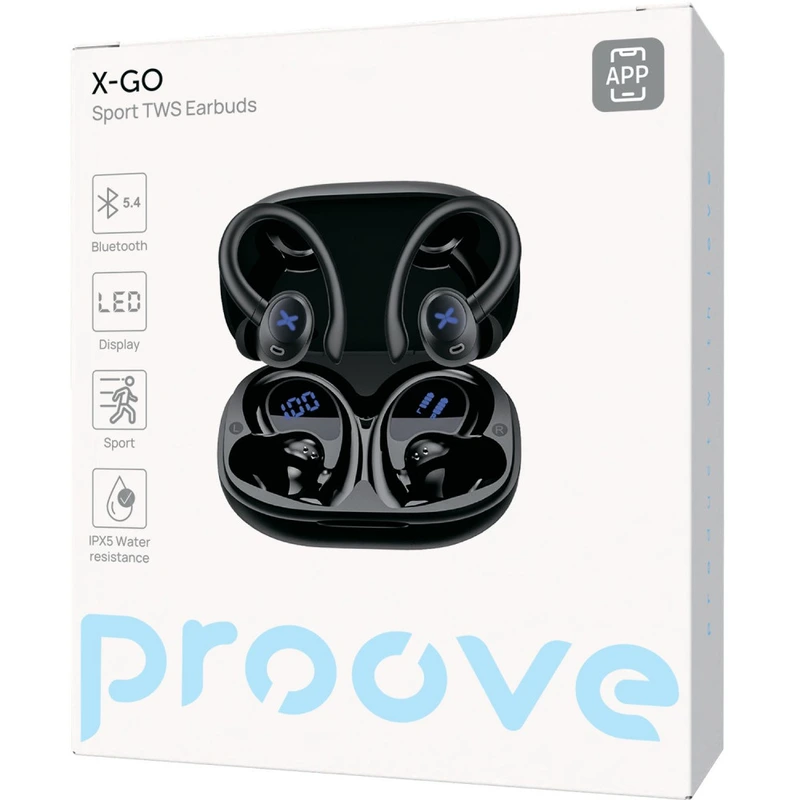 Бездротові навушники Proove X-Go TWS (APP) black