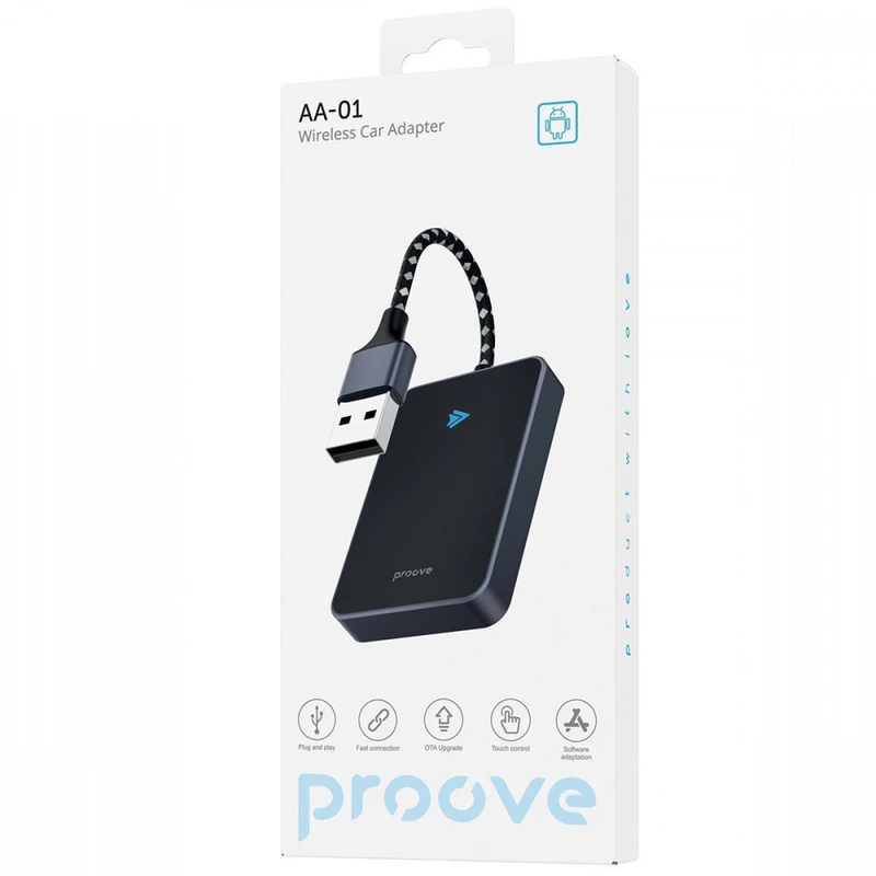 Бездротовий адаптер Android Auto Proove AA-01 Wireless Car Adapter black