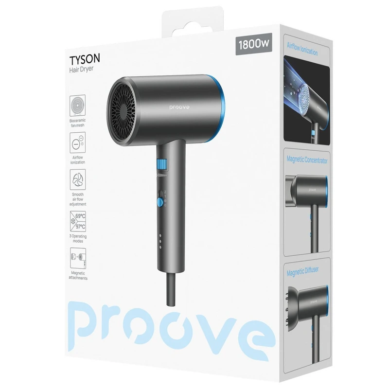 Фен Proove Tyson (1800W) gray