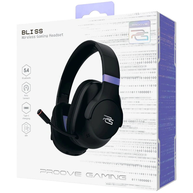 Бездротова ігрова гарнітура Proove Gaming Bliss (APP) black