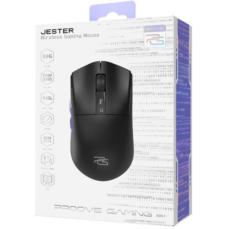Бездротова ігрова миша Proove Gaming Jester 8K black