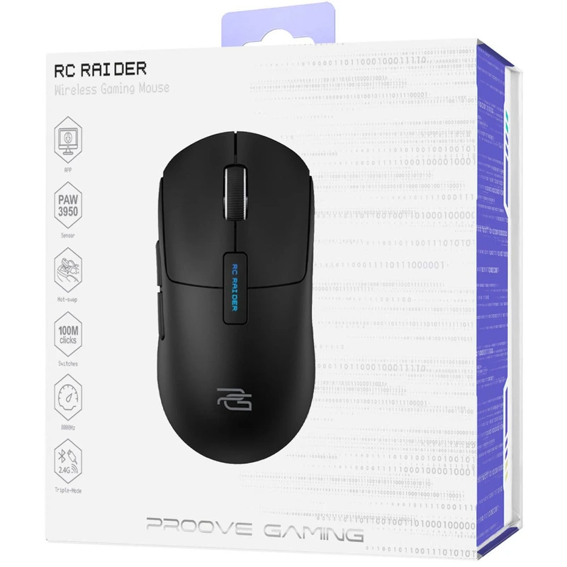 Бездротова ігрова миша Proove Gaming RC Raider 8K black