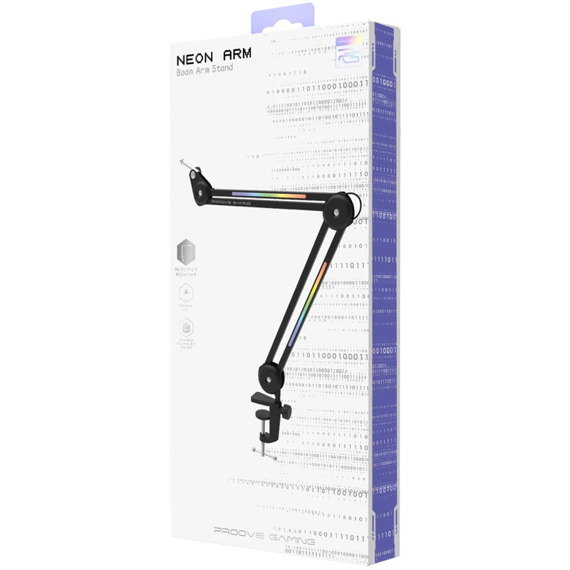 Пантограф для мікрофону Proove Gaming Neon Arm black