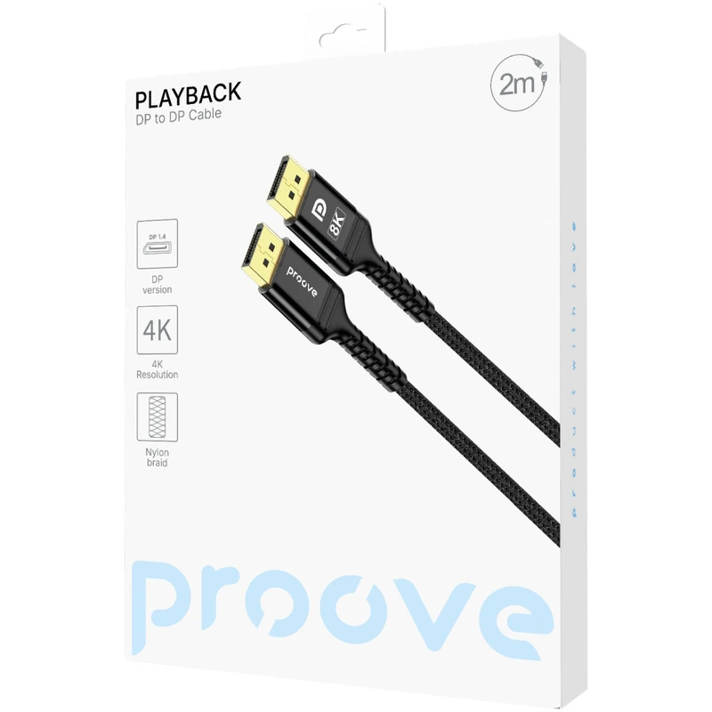 Кабель Proove Playback DP to DP 2m black